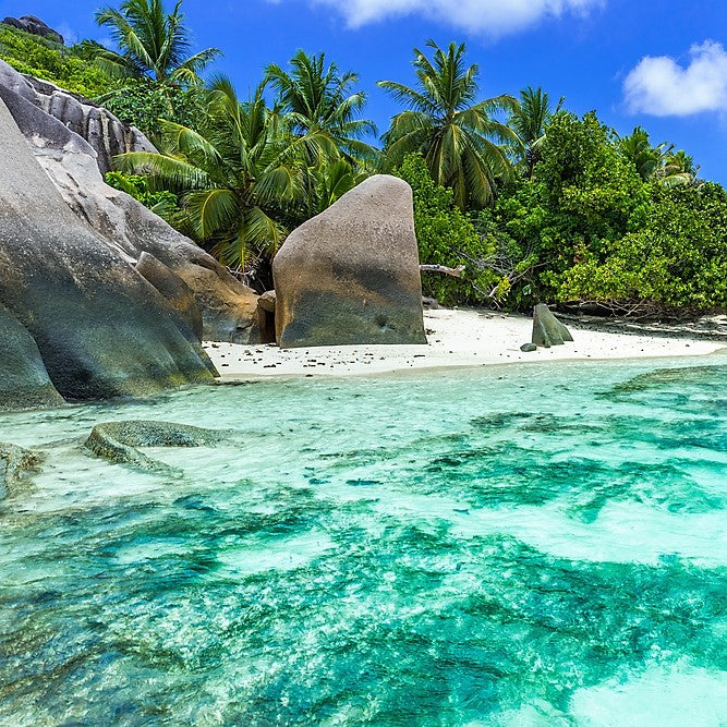 The Beautiful Beaches of La Digue, Seychelles