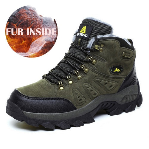 Winter Fur-Lined Mountain Hiking Boots